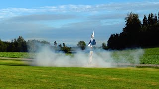 Ingenious Selfbuilt Vertical RC Turbine Jet Takeoff Ramp [upl. by Ford]