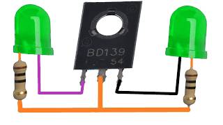 Fili Filop Circuit Working with a Single Transistor and Speed ​​Controlled [upl. by Ecirtaed376]