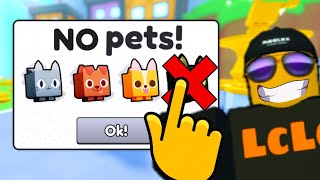 CAN i BEAT Pet Sim 99 with NO PETS [upl. by Kelda]