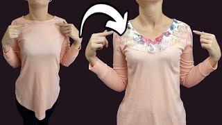 Sewing technique how to upsize the neck size on blouse [upl. by Suzie]