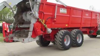 BROCHARDS Manure Spreader  EV 2000 model  horizontal beaters with spinning discs [upl. by Rodina]