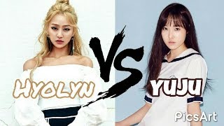 효린 HYOLYN VS 유주‬ YUJU Gfriend 여자친구  Vocal Battle A4  F5 [upl. by Nosrac]