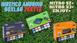 Android Olmayan Televizyon Kalmasın  Hiremco Nitro S2  X3 ve Enjoy İncelemesi 👍 [upl. by Henn690]