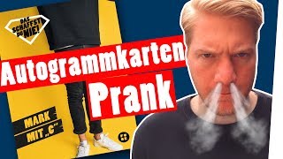 AutogrammkartenPRANK Ari FAKED Marcs Autogrammkarte  „Das schaffst du nie“ [upl. by Ileak]