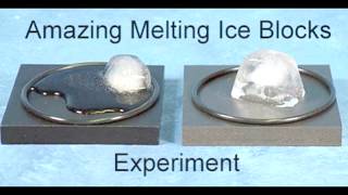 Melting Ice Blocks Experiment ice cubes melting experiment [upl. by Nylzzaj]