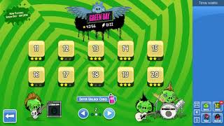 Angry birds friends green day all levels gameplay [upl. by Onileva]