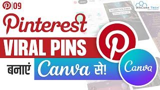 How to Create Pinterest Pins using Canva  Pinterest Image Design Tutorial [upl. by Sucramraj]