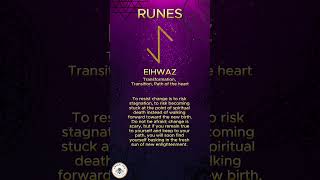 Eihwaz Rune  Spirit messages  Runes runes runes spirituality angelmessages soul shorts [upl. by Akcirret]