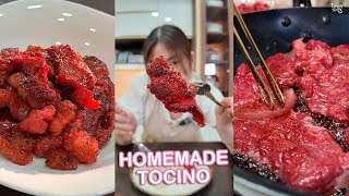 HOMEMADE TOCINO  Pangnegosyo recipe  Modern Nanay [upl. by Nanreik]