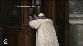 Pope Francis Goes to Confession [upl. by Svensen]