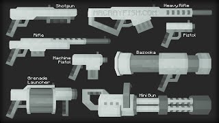 Minecraft MrCrayfishs Gun Mod Attachment Guide [upl. by Rusty]