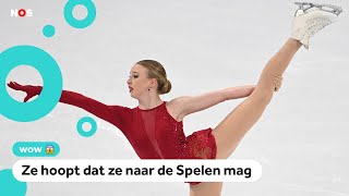 Bijzonder Nederlandse kunstschaatsster schittert op WK [upl. by Arual]