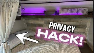 RV UpgradeDIY Bedroom Privacy For Your Coleman Lantern Travel Trailer [upl. by Letsyrk367]