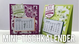 MiniTischkalender tutorial  deutsch [upl. by Gwenn620]