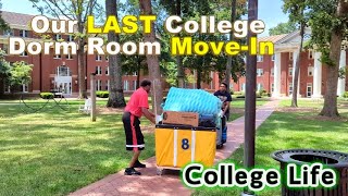 Can You Believe This is Our LAST College Dorm Room MOVEIN Video  Our Dude2 Is A College SENIOR😲 [upl. by Elleirda]