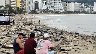 Así se encuentra la playa papagayo en Acapulco después del huracán John [upl. by Godfree980]