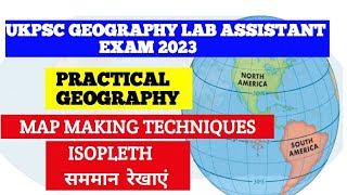 Maps making techniques Isopleth  Geography lab assistant Examyoutube geography practical [upl. by Ariahs]