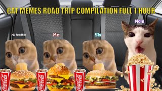 CAT MEMES Road Trip Compilation Full 1 Hour [upl. by Manly]