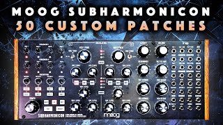 Moog Subharmonicon 50 PresetsPatches Demo No Talking [upl. by Drislane]