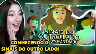 REACT SINAIS DO OUTRO LADO E OS CAÇA ALIEN resumo animado [upl. by Leaper922]