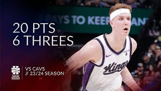 Kevin Huerter 20 pts 6 threes vs Cavs 2324 season [upl. by Yoshiko122]