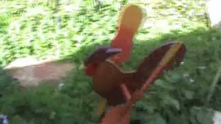 colorful handcrafted whirligigs bring life to a garden [upl. by Hilario176]