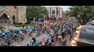 Unbound Gravel 200 launch from Downtown Emporia 612024 [upl. by Behnken]