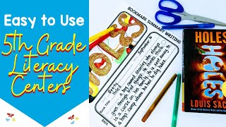 Easy to Use 5th grade Literacy Stations  Reading Centers for 5th Graders [upl. by Esened]