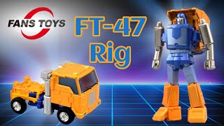 Fans Toys FT47 Rig 3rd Party Masterpiece Scale Huffer transformers fanstoys huffer autobots [upl. by Naivart]