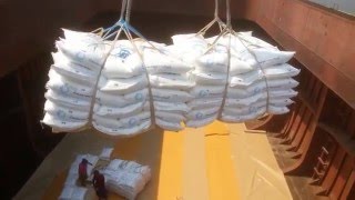 SCMarine  Loading cargo is thai sugar in bags  50 Kg [upl. by Mis817]