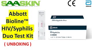 Abbott Bioline™ HIVSyphilis Duo Test Kit  UNBOXING  06FK35  SAME DAY TEST [upl. by Niuq]