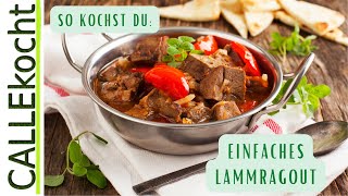 Herzhaftes Gulasch vom Lamm So kochst Du bestes Lammragout [upl. by Aiuqram163]