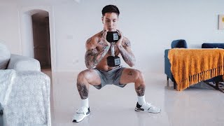 BEST HOME Leg Workout  Dumbbells Only [upl. by Nna81]