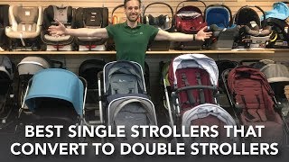 Single Strollers that Convert to Double Strollers  Vista Donkey City Select Lux Wave [upl. by Ayal164]