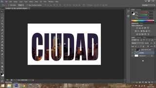 Tutorial Photoshop Como Rellenar Texto Con Una Imagen La Manera Sencilla [upl. by Hermione]