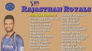 IPL Auction 2019 Full Squad of all Teams [upl. by Aver]