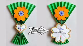 Republic day craft ideas  Republic day card  Tricolour craft ideas [upl. by Bohrer469]