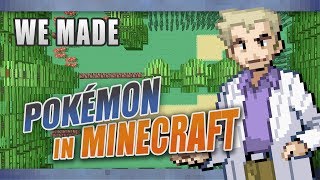 Pokémon in Minecraft  FireRed Kanto Map [upl. by Esilec]