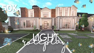 50k Light roleplay house  Bloxburg build [upl. by Jamey355]