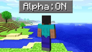 I Tried The First Ever Version Of Minecraft [upl. by Notsnarc276]