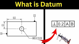 Datum in Mechanical Dimensioning  GDampT [upl. by Oinolopa]