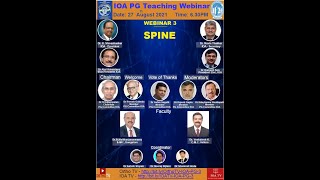 IOA PG Training Committee  Webinar 3 Spine examination amp Case Presentation [upl. by Wilmer764]