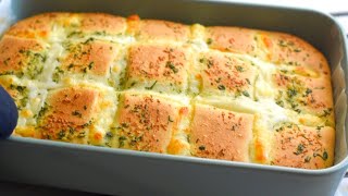 Easy Cheesy Garlic Bread in 4 StepsCheesy Garlic Bread RecipeGarlic bread recipe from scratch [upl. by Akeenahs]