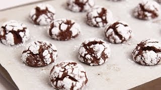 Chocolate Crinkle Cookie Recipe  Laura Vitale  Laura in the Kitchen Episode 756 [upl. by Yhtamit123]