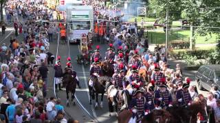 Cranger Kirmes 2012  Unfall beim Kirmesumzug  Scheuendes Pferd  hallohernede TV [upl. by Meikah489]