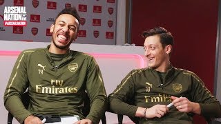 Aubameyang and Ozil  Arsenal Nation LIVE Teammates Special [upl. by Akimihs]