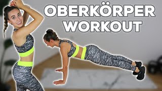 15 Min Oberkörper Workout ohne Equipment  Muskelaufbau Zuhause amp ohne Springen [upl. by Nadual752]