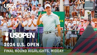 2024 US Open Highlights Final Round Midday [upl. by Teerell]