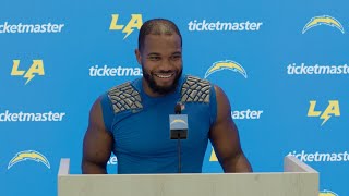 JK Dobbins On Training Camp amp Team Identity  LA Chargers [upl. by Krever142]