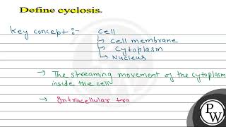 Define cyclosis \ \mathrmP \ [upl. by Nador612]